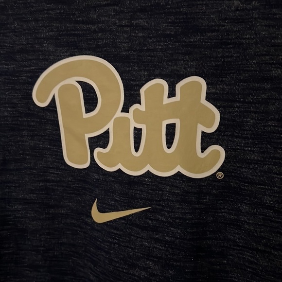 Nike Heathered Navy Pitt Long Sleeve Performance T-Shirt size Small - Picture 1 of 6